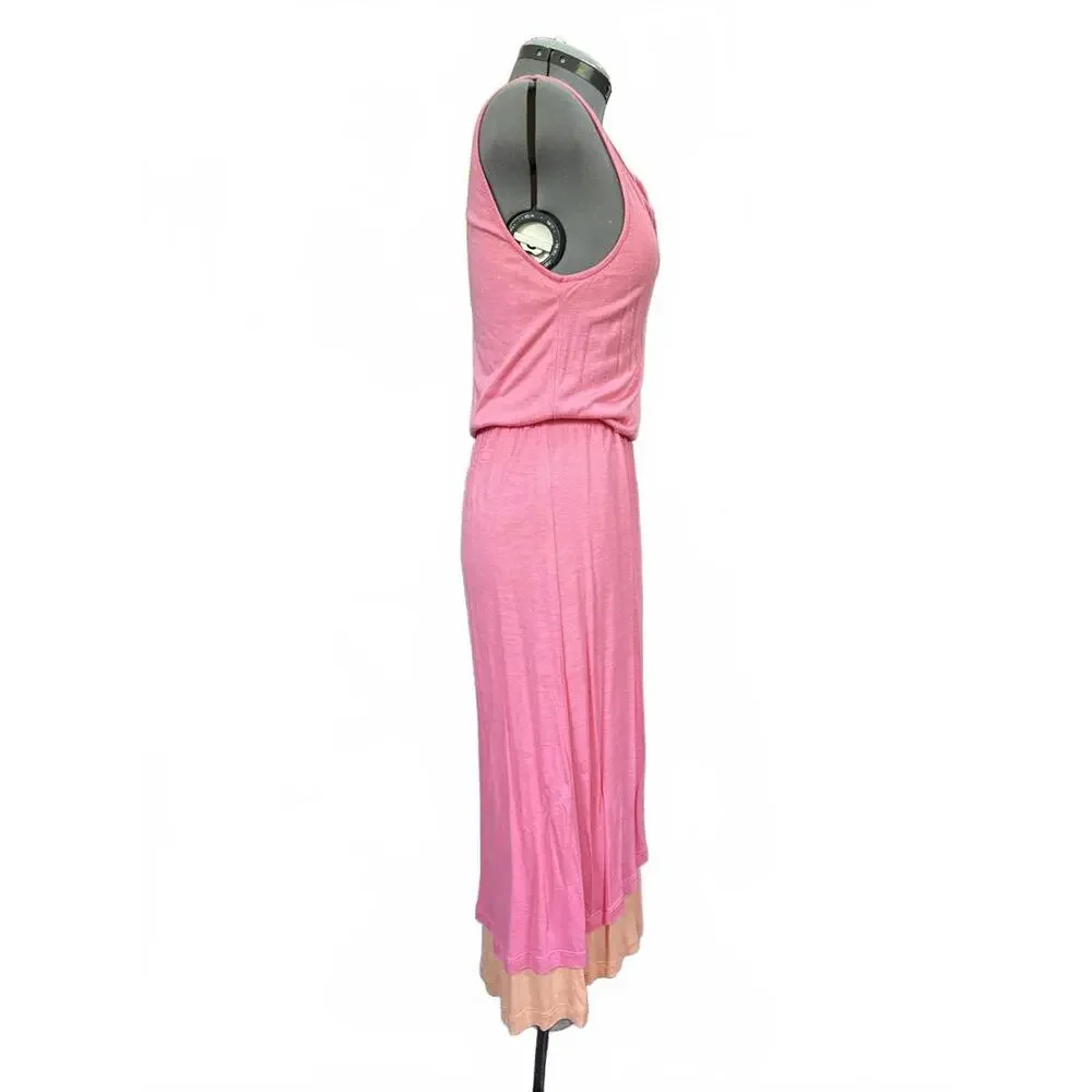 Cynthia Rowley Pink Cowl Neck Midi Dress Size XS - Picture 5 of 10